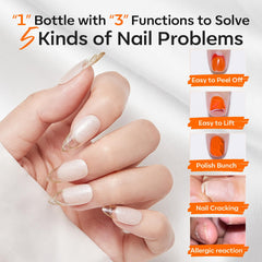Base coat compatible with gel, acrylic, and other products