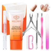 Modelones cuticle remover cream bottle softens dry cuticles for easier prep