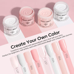 Modelones dip powder clear shade for versatile French nails