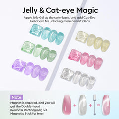 Modelones double-headed magnetic stick for precise cat eye effects.