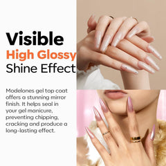 Modelones Film Forming Technology offering durable, flexible nail protection.
