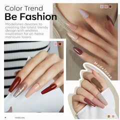 Modelones burgundy wine gel polish for rich long lasting color.