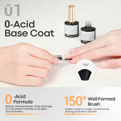 Modelones two-piece gel polish set shown for easy at-home manicure