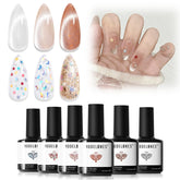 Modelones gel nail polish set with six colors for all season looks