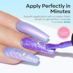 Modelones glitter mermaid gel polish adds standout shimmer for special occasions.