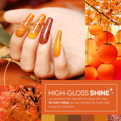 Modelones glitter top coat adds festive sparkle for party looks.