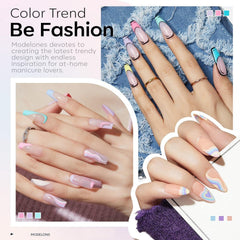 Modelones macaron purple gel polish for bold accents and smooth coverage.