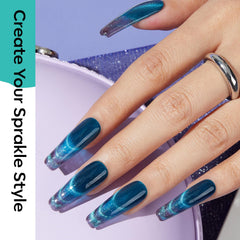 Modelones magnet tool shows cat-eye effect on sample nail