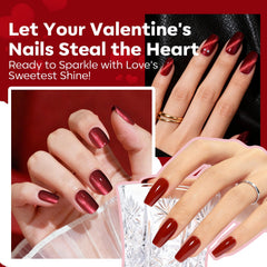 Modelones magnetic sparkle kit enables DIY cat-eye nail art.