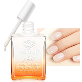 modelones nail-strengthener milky white bottle shows stronger nails over time