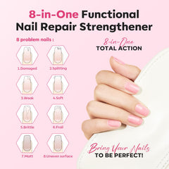 modelones ridge-filler nails image shows smooth, even surface for healthier-looking nails