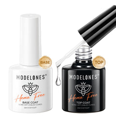 Modelones No Wipe Base Coat bottle for smooth foundation and chip resistance.