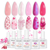 Modelones Pink Gel Nail Polish Baby Nude Pink bottle display showing rich color and depth