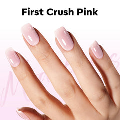 Modelones pink jelly polish under LED cure for high gloss and durability