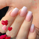 Modelones pink ombre press-on nails kit for quick, stylish manicures.