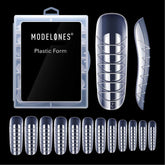 Modelones poly extension gel forms for quick, natural-looking nail length