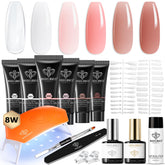 Modelones poly gel kit six colors for easy at-home manicures