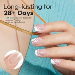 Modelones pre-shaped half-matte nail tips for smooth, natural-looking enhancements.