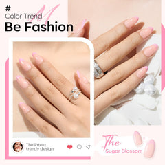 Modelones almond-shaped press-on nails close-up design details.
