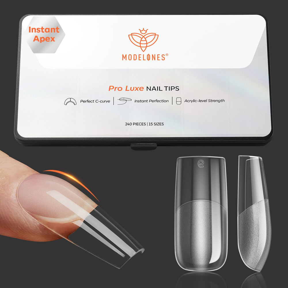 modelones Pro Luxe apex tips close-up for quick, flawless extensions