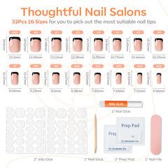 Modelones reusable ABS press-on nails with smudge-proof durable finish.