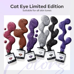 Modelones semi-transparent glitter swatches reveal holographic depth and shine.