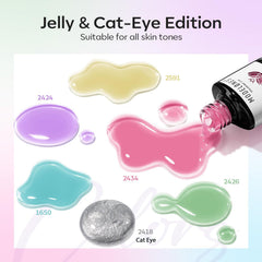 Modelones Silver Cat Eye gel polish with magnetic shimmer for unique nail art.