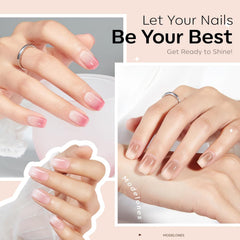 Modelones soak-off gel polish in a convenient kit for easy removal.