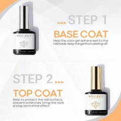 Modelones top coat clear bottle seals color with lasting shine