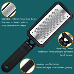 MODENGKONGJIAN stainless steel foot file with wave texture for efficient callus removal