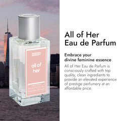 Close-up of spray nozzle on Modern Memory All of Her EDP for easy application