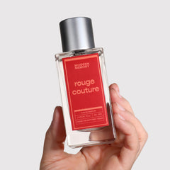 Modern Memory Rouge Couture spray on wrist demonstrates easy daily application.