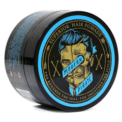 Modern Pirate pomade front view tin for medium hold and natural shine