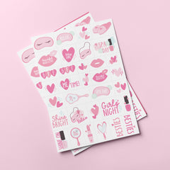 Durable and skin-safe Modern Whimsy spa party tattoos for kid-friendly use