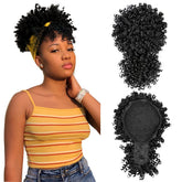MODSIGHT Afro Puff drawstring ponytail with bangs offers instant volume and a natural blend