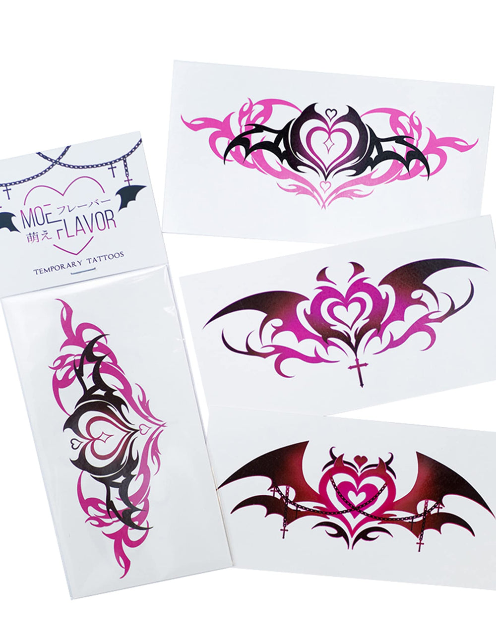 MOEFLAVOR kawaii succubus womb tattoo design for bold cosplay looks