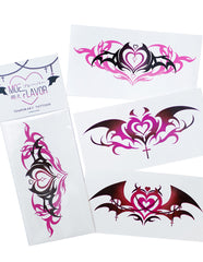 MOEFLAVOR kawaii succubus womb tattoo design for bold cosplay looks