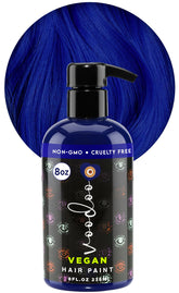 MOEHAIR Serenity Blue dye bottle for easy at-home color application.