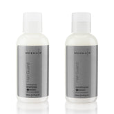MOEHAIR shampoo bottle showing volumizing cleanse for refreshed scalp