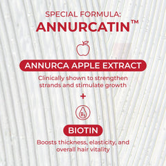 MOEV Annurcatin Shampoo foaming lather illustrating gentle cleansing.