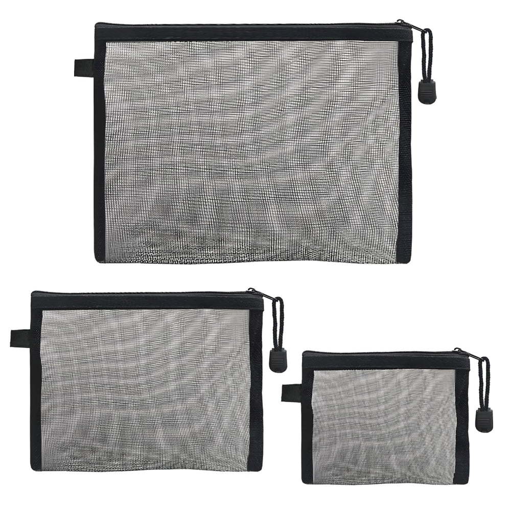 MOGUIMAX small mesh bag with zipper for compact cosmetics