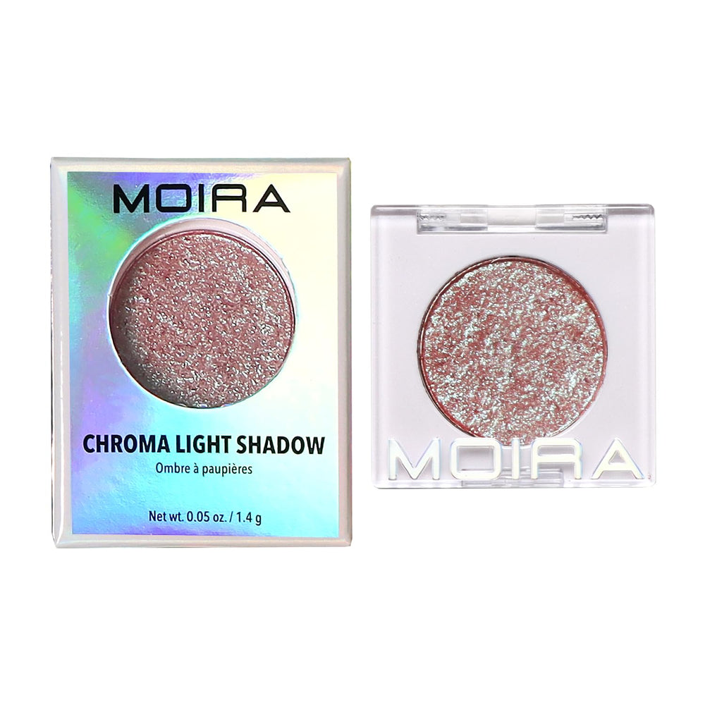 Moira Chroma Light Shadow 004 Summer Dream offers foiled finish for bold metallic impact.