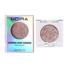 Moira Chroma Light Shadow 004 Summer Dream offers foiled finish for bold metallic impact.