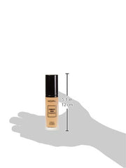 Moira Complete Wear Foundation application on hand shows easy blend and even tone.