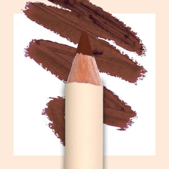 Moira Must-Have Lip Liner 004 Warm Toast outer swatch defines lips with a silky matte finish.