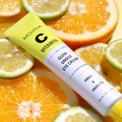 Moira Vitamin C Complex Glow Cream texture appears smooth and luminous.