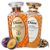 Moist Diane keratin shampoo bottle for frizz control and hydration.