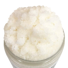 Close-up of Mojo Spa face scrub—gentle exfoliation for smoother skin.