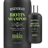 Mokita Naturals Hair Volumizing Shampoo bottle front boosts fullness for thinning hair