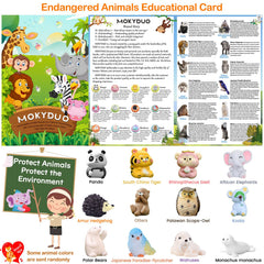 MOKYDUO endangered animals toy series showing a different creature